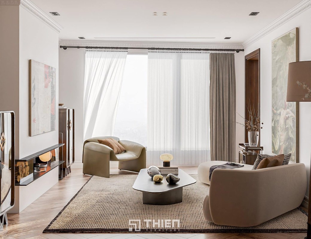 Thiết Kế Căn Hộ Đương Đại Ấm Áp